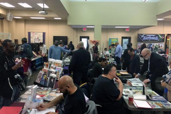 Artists talk with fans at the 2015 Sol-Con