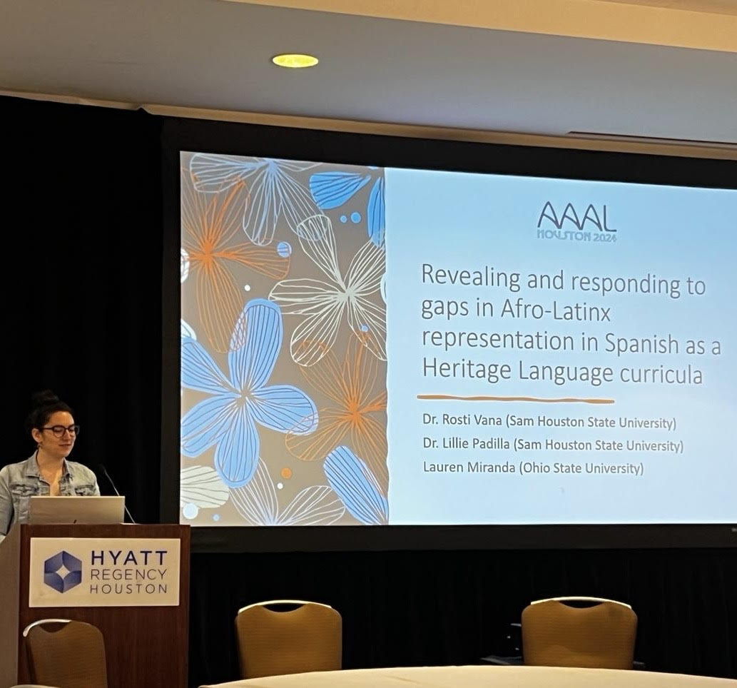 Lauren Miranda Presenting at AAAL this past year