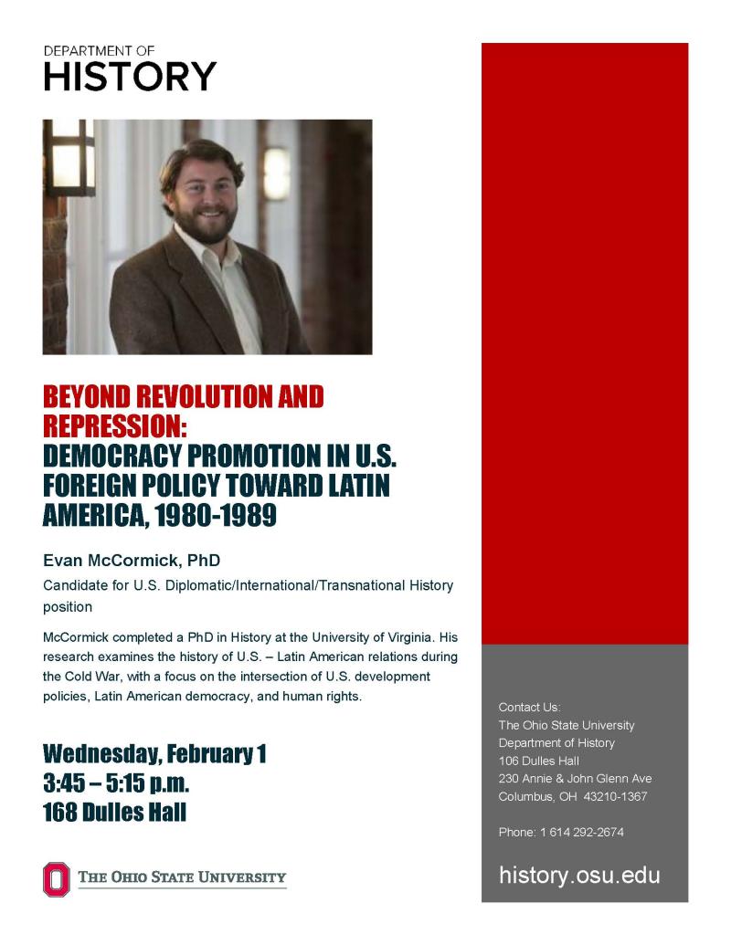 Beyond Revolution and Repression lecture flyer