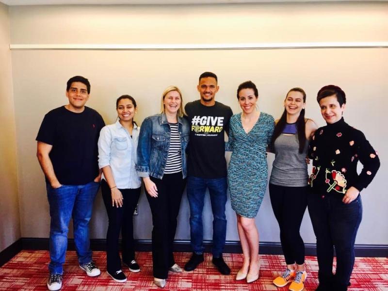 From left to right: Raphael Palermo dos Santos, Carolina dos Santos Marques, Schirlei Silver, Artur de Lima Junior, Megan Lobert, Clara Fachini Zanirato, & Dr. Isis McElroy From left to right: Raphael Palermo dos Santos, Carolina dos Santos Marques, Schirlei Silver, Artur de Lima Junior, Megan Lobert, Clara Fachini Zanirato, & Dr. Isis McElroy