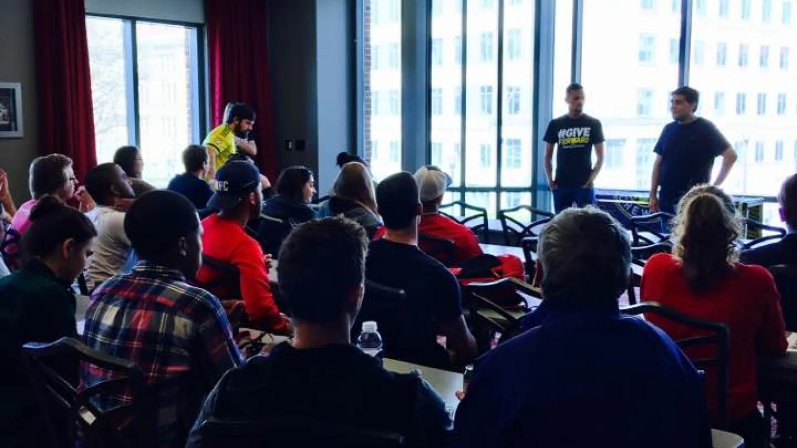 During the Q & A session with Artur de Lima Junior & GTA Raphael Palermo dos Santos.