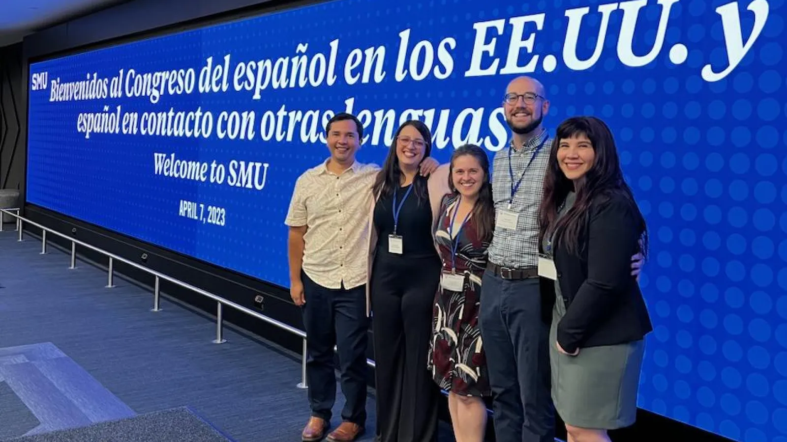 recent grads of sppo at a conference