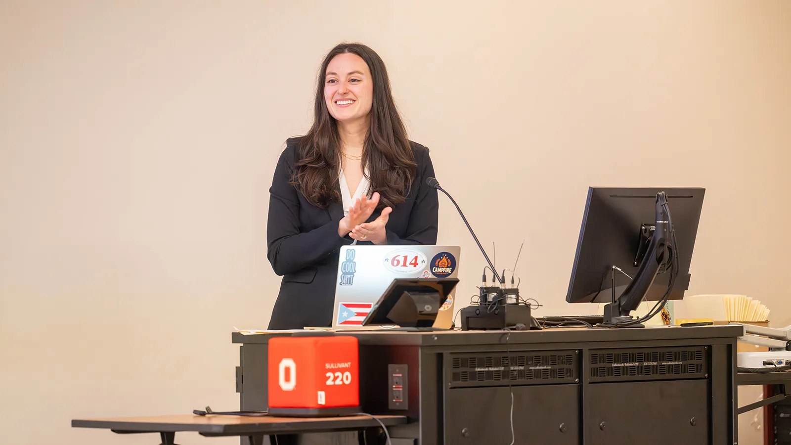 nicolette leon giving speech 