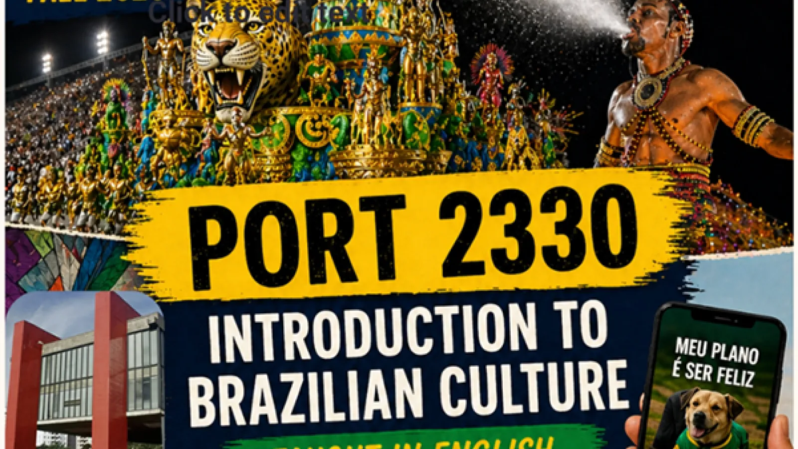 Portuguese class flyer