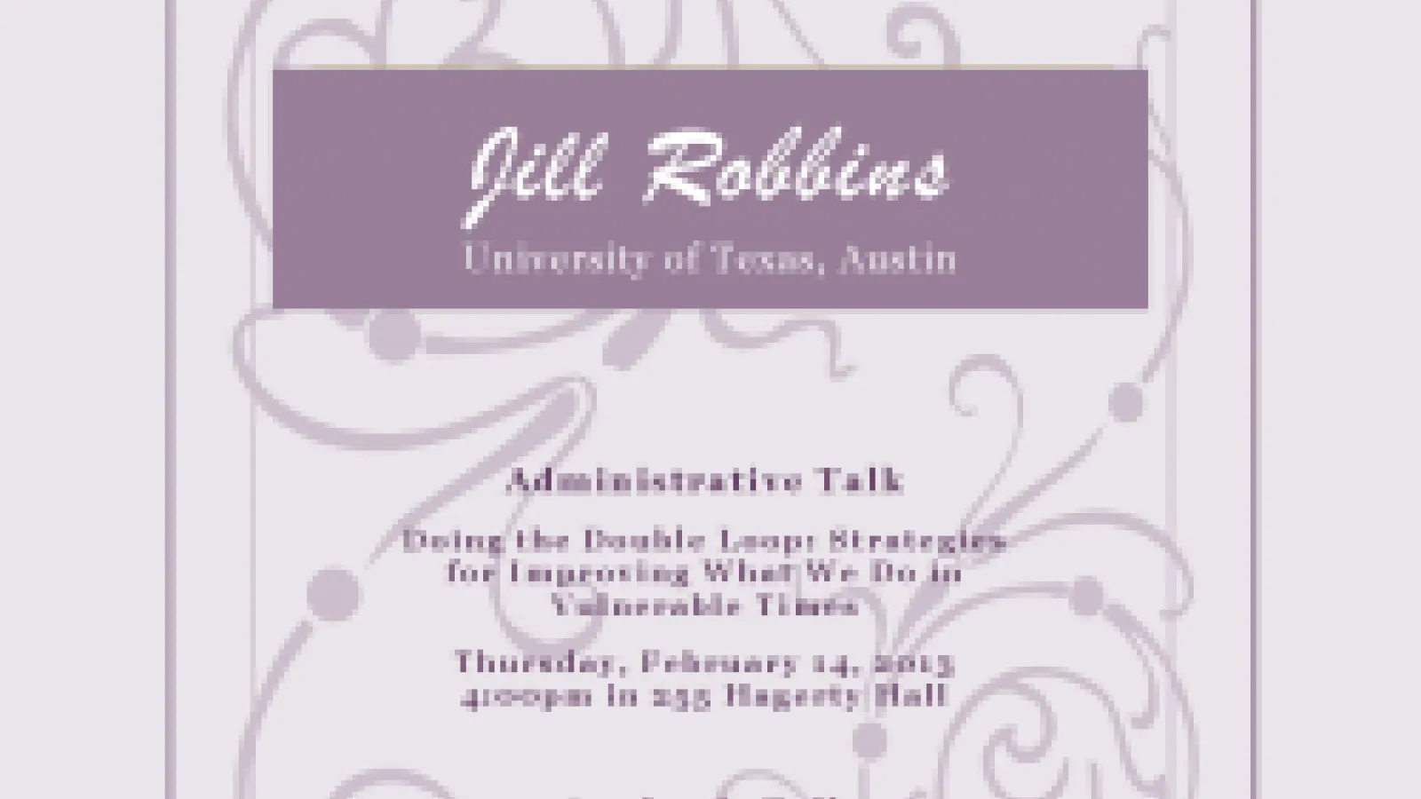 Event flyer