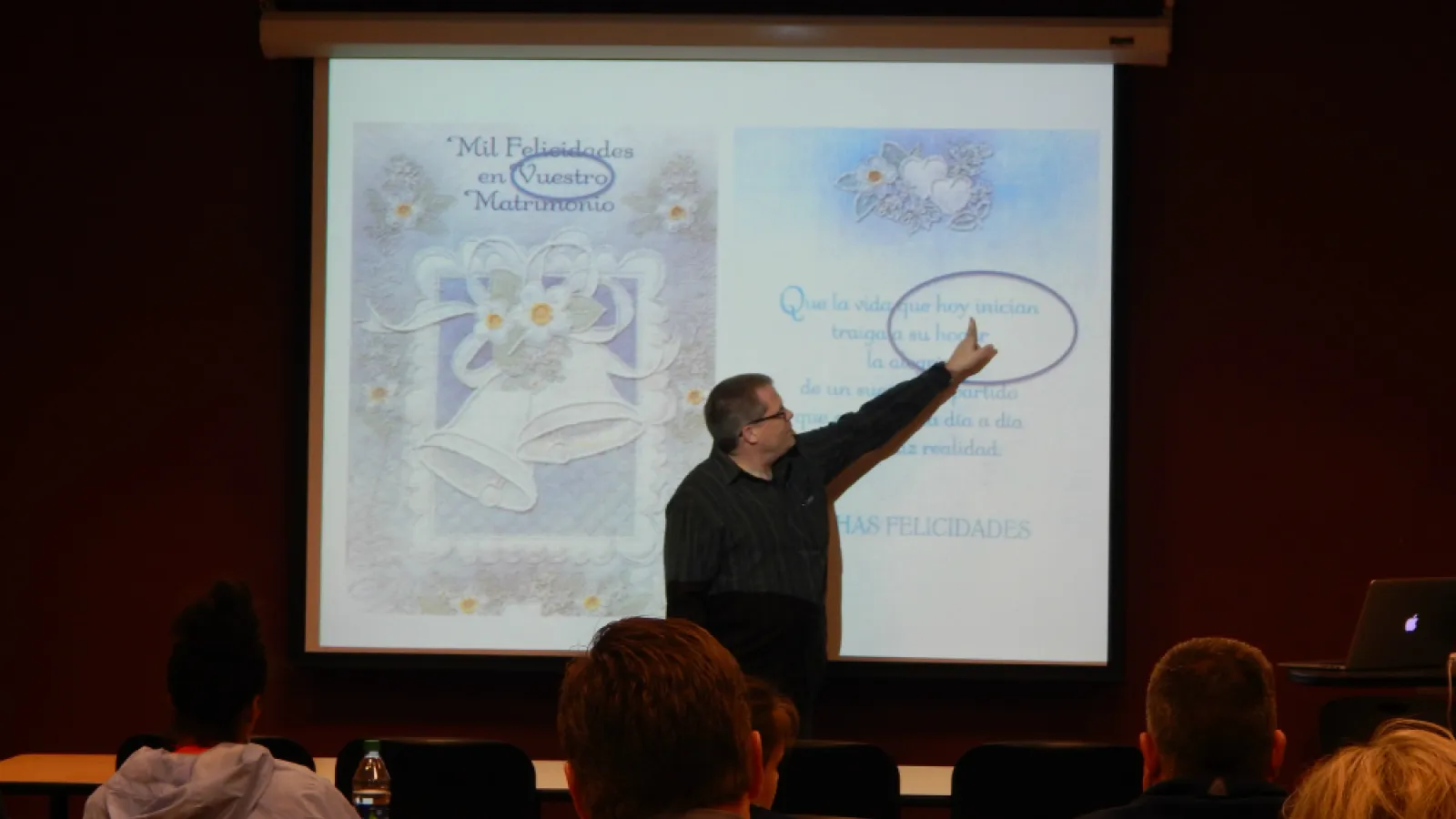 Scott Schwenter presenting at the Open House