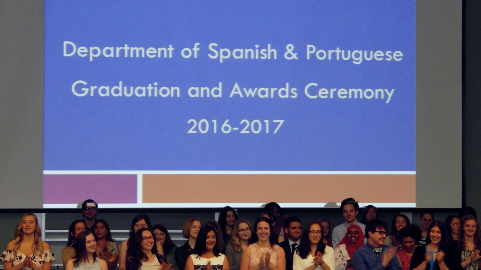 Department of Spanish & Portuguese Graduation and Awards Ceremony!