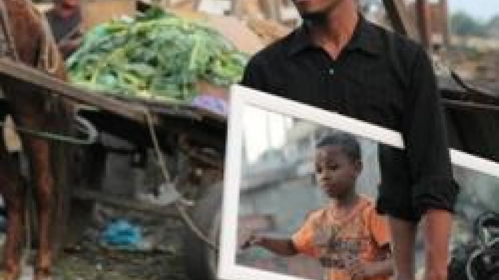 man holding a mirror 