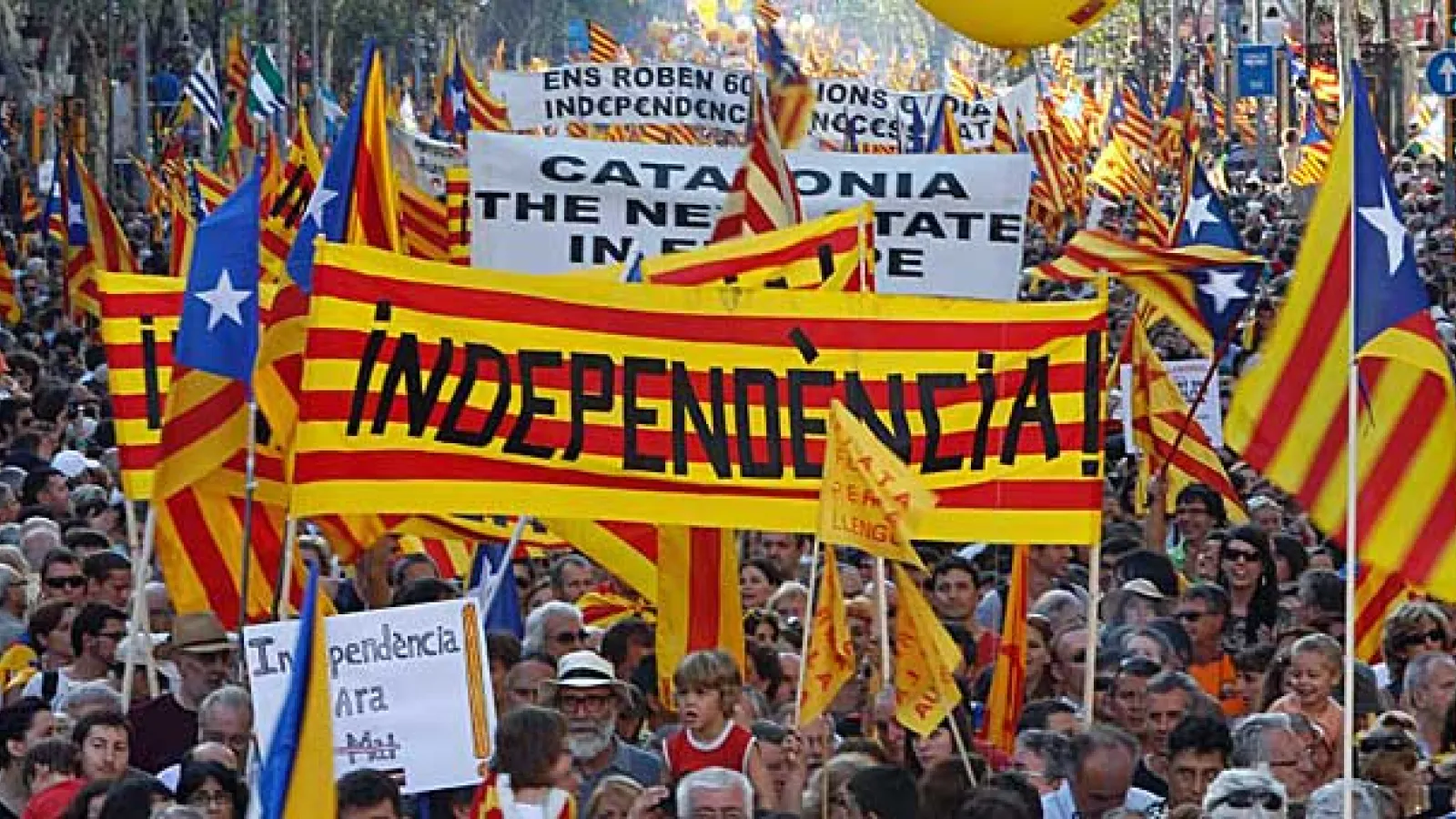 Catalonian Protesters 