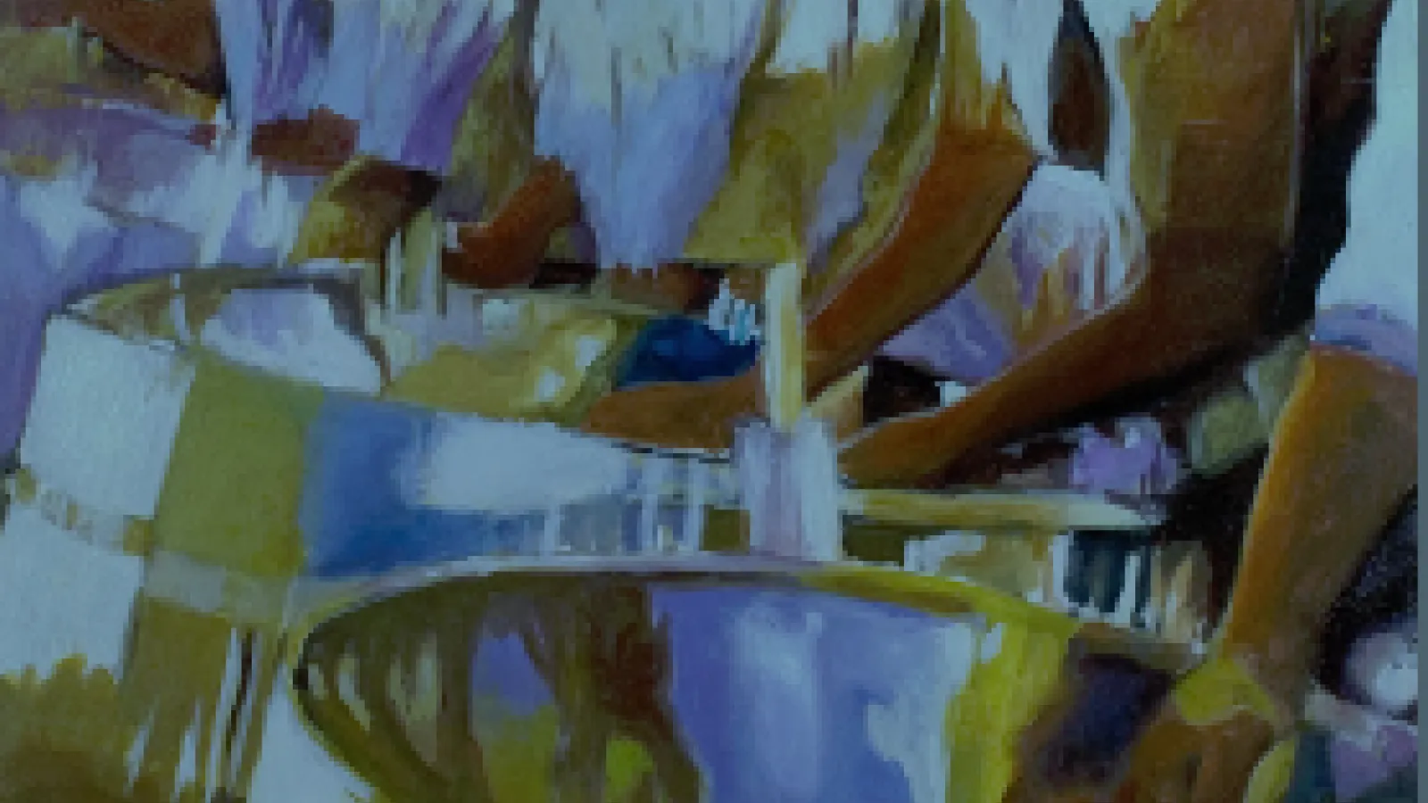 painting of steel pan performers