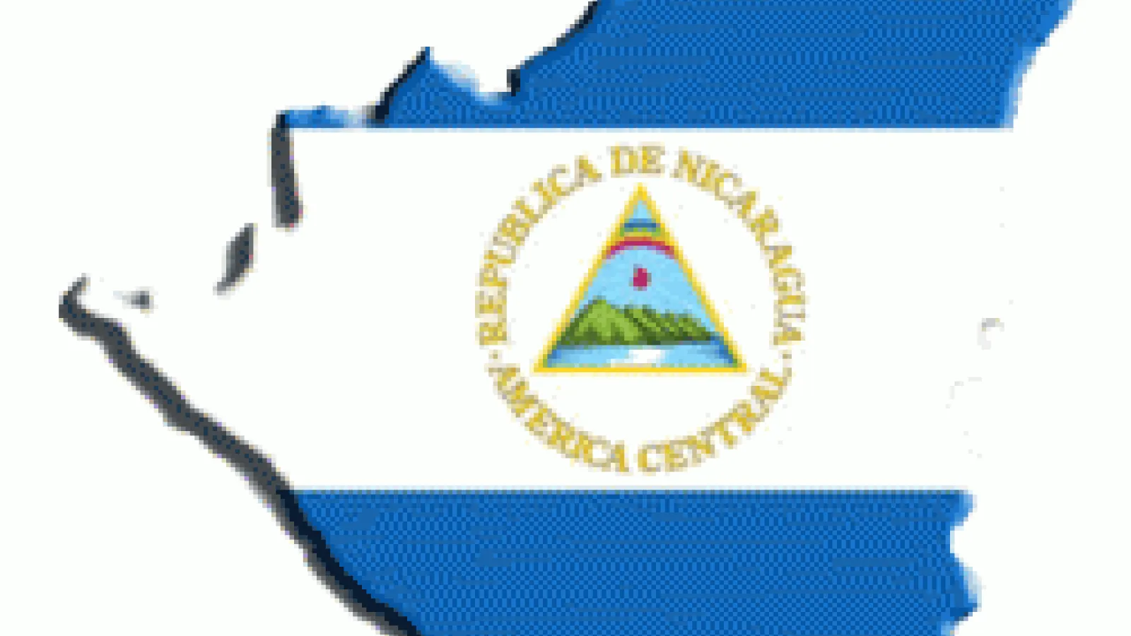 Nicaragua Map Flag