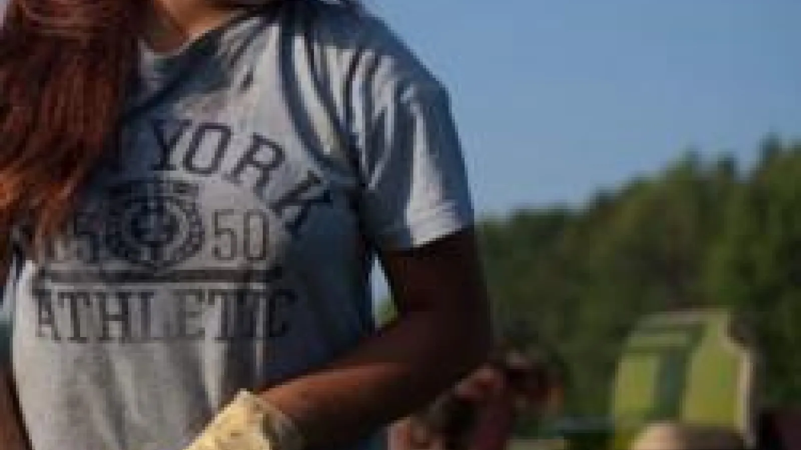 Girl working on a farm