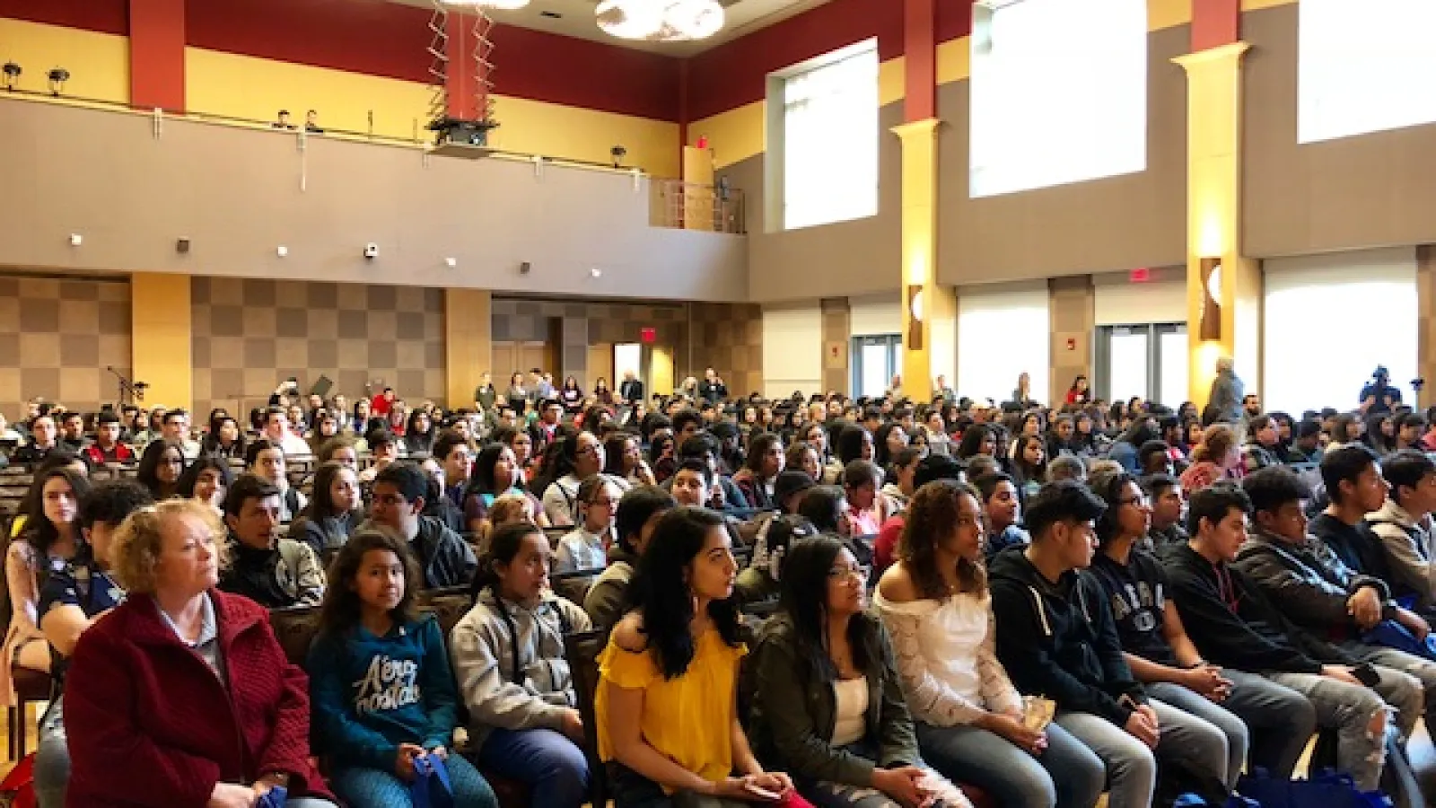 Student participants at the event