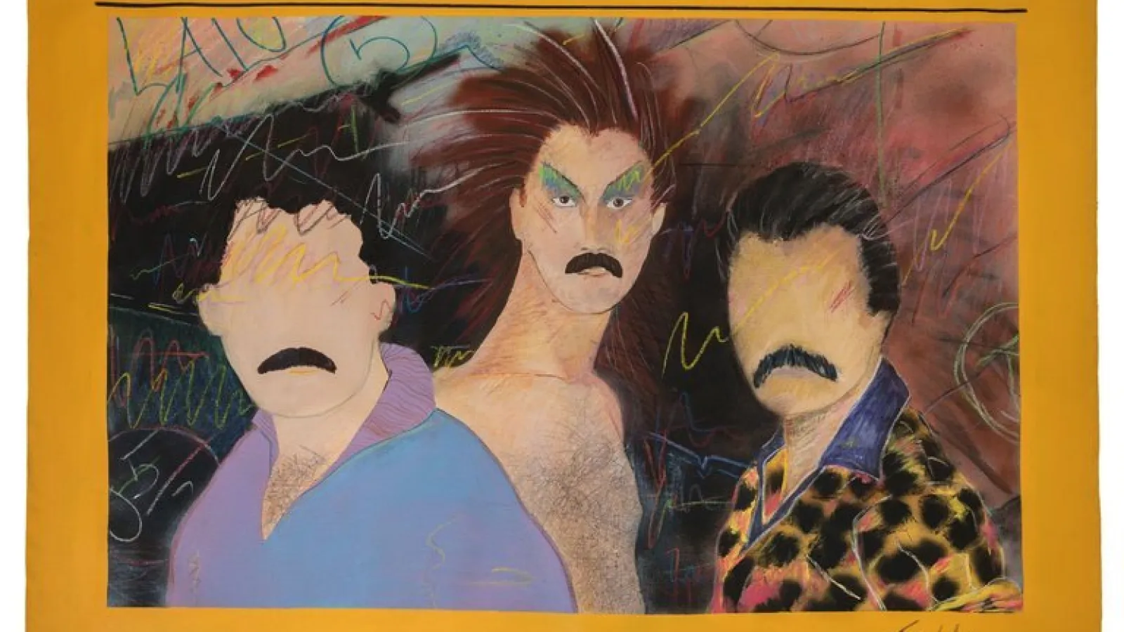 "Las Locas," Teddy Sandoval, 1980 - a painting