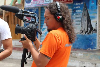 Andrés Ramírez Filming