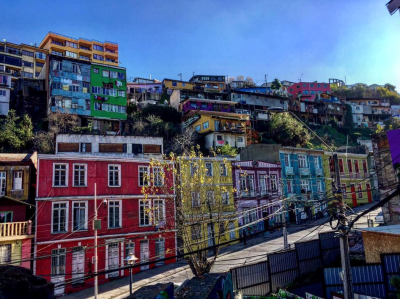 Colorful Buildings in Chile