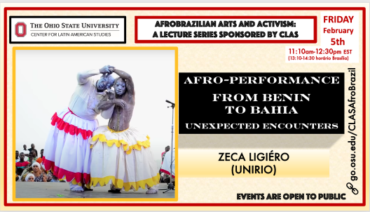 Zeca Ligiéro Lecture "Afro-Performance from Benin to Bahia: Unexpected Encounters"