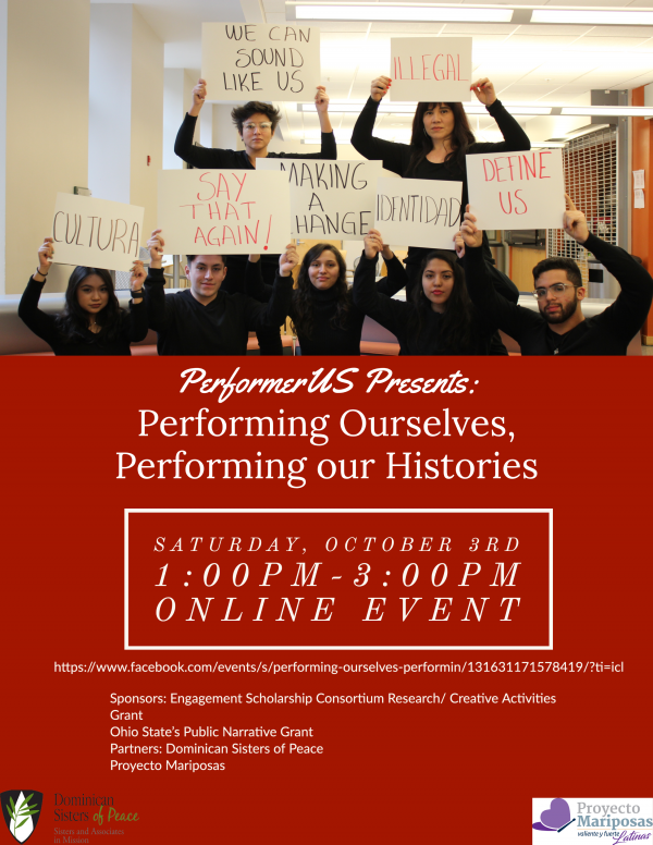 PerformancerUS Presents Performing Ourselves, Performing our Histories