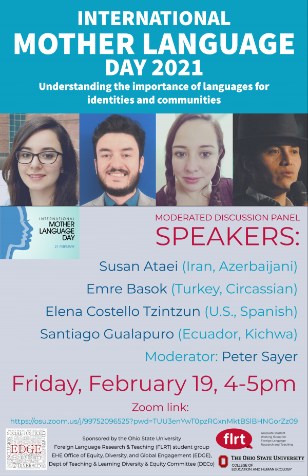 OSU International Mother Language Day 2021 Panel