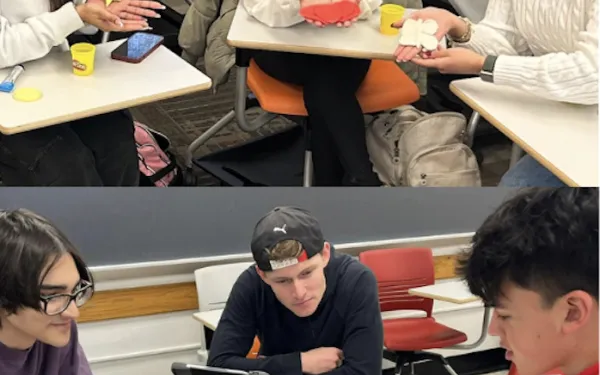 Heritage students in class