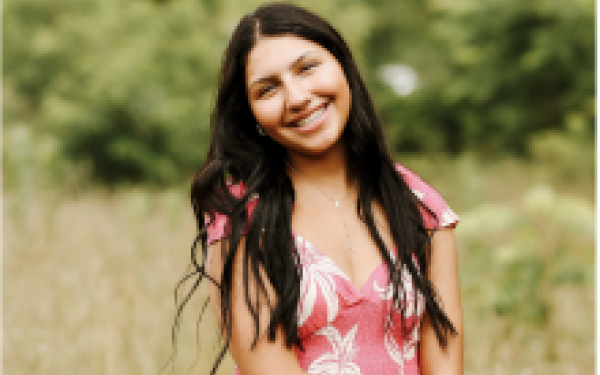 Student in Wooded background