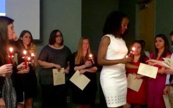 Sigma Delta Pi Ceremony Gathering