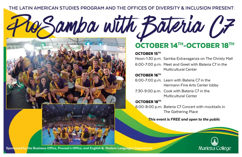 Bateria C7 flier advertising their performances