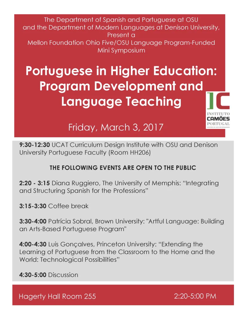 Portuguese in Higher Education: Program Development & Language Teaching