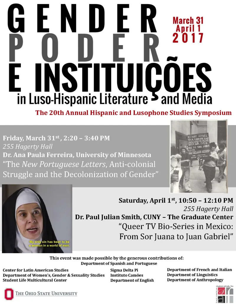 Gender Poder e Instituicoes flyer