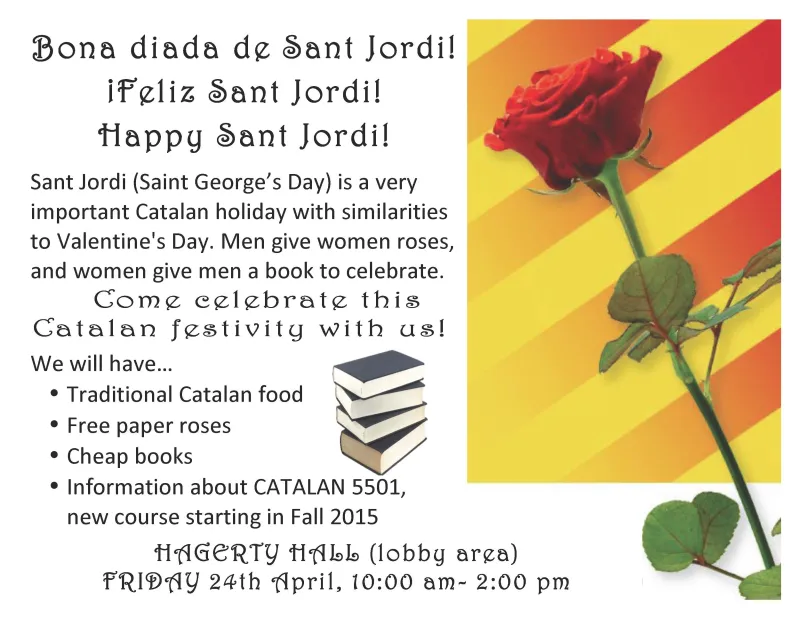Flyer with location and celebration details