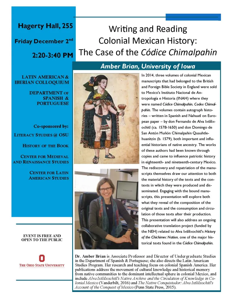 Amber Brian Lecture Flyer