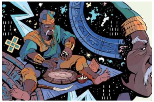 Image from Tales of the Orishas by Hugo Canuto