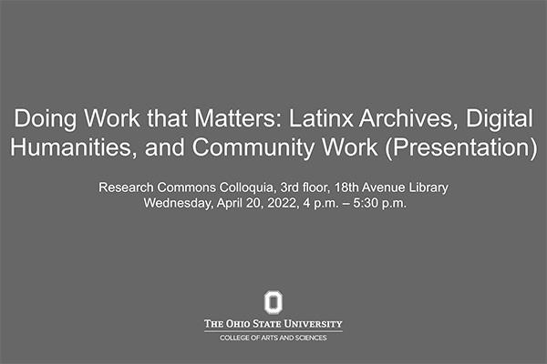 Latinx Archives Presentation