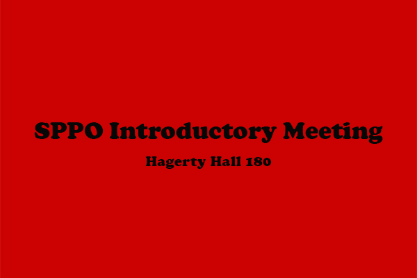 SPPO Introductory Meeting