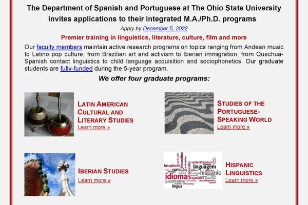 Grad Program Information Flyer