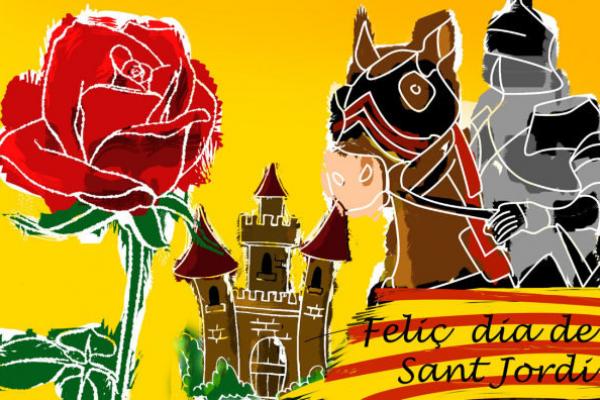 Flyer "Felic dia de Sant Jordi"