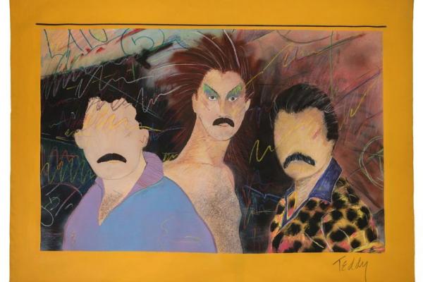 "Las Locas," Teddy Sandoval, 1980 - a painting