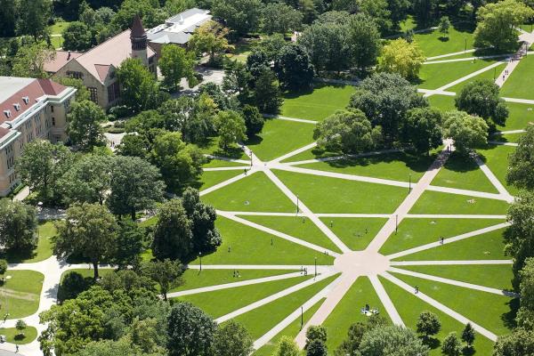 Aerial view of Ohio State Oval Aerial view of Ohio State Oval