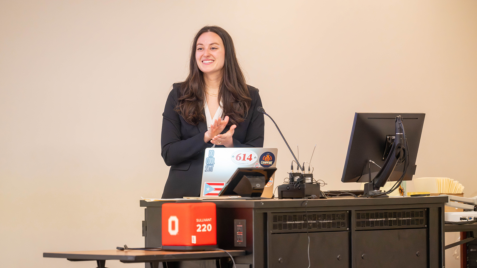 nicolette leon giving speech 